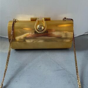 Radiant Gold Evening Clutch